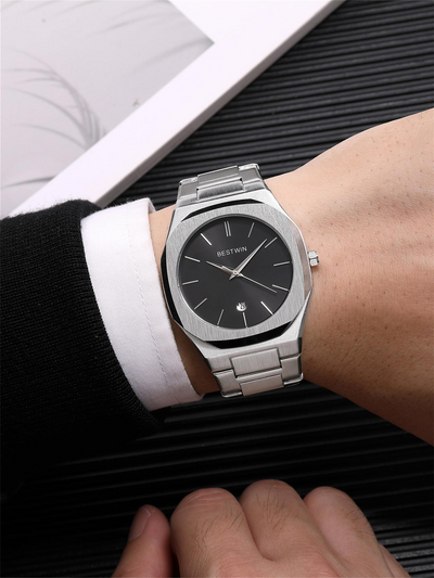 Mechanical Watch 1.0 Silver | Waterproof,  Premium Quartz Watch