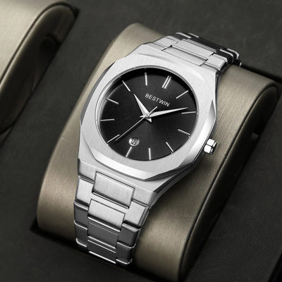 Mechanical Watch 1.0 Silver | Waterproof,  Premium Quartz Watch