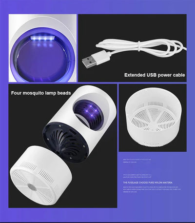 Mosquito Killer Lamp | USB Powered, Silent & Safe Indoor Insect Trap