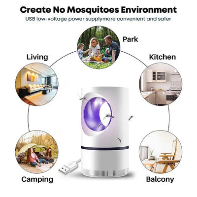 Mosquito Killer Lamp | USB Powered, Silent & Safe Indoor Insect Trap