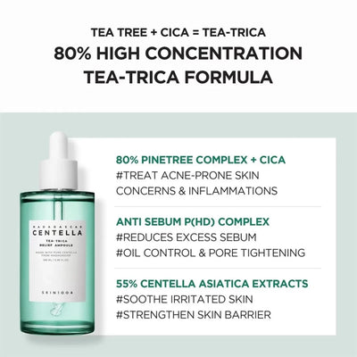 Skin 1004 Centella Tea Trica Relief Ampoule 100 ML