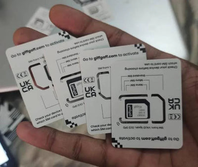 Giff Gaff UK Original Sim OTP, Signals 100% working in Pakistan