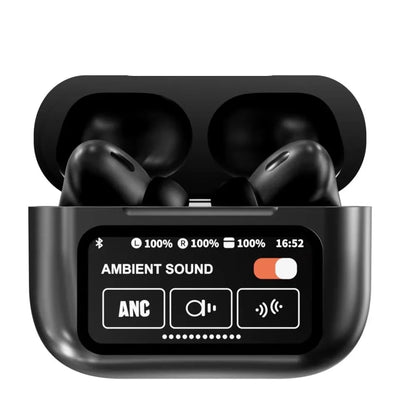 A9 Pro Wireless Earbuds with LED Display, ANC/ENC, Bluetooth 5.2