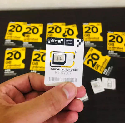 Giff Gaff UK Original Sim OTP, Signals 100% working in Pakistan